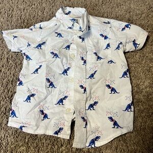 2T Dino button up
